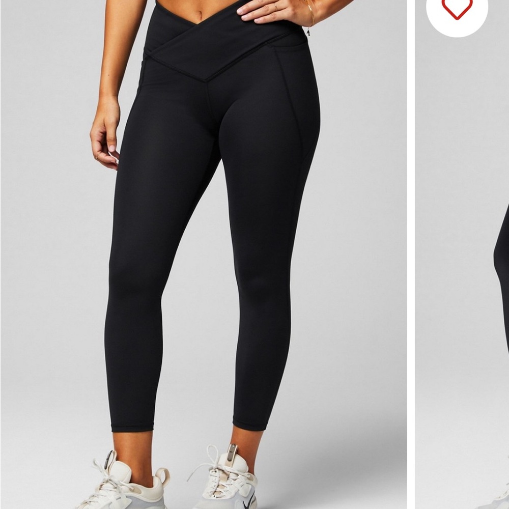 Fabletics Black Oasis Crossover Leggings